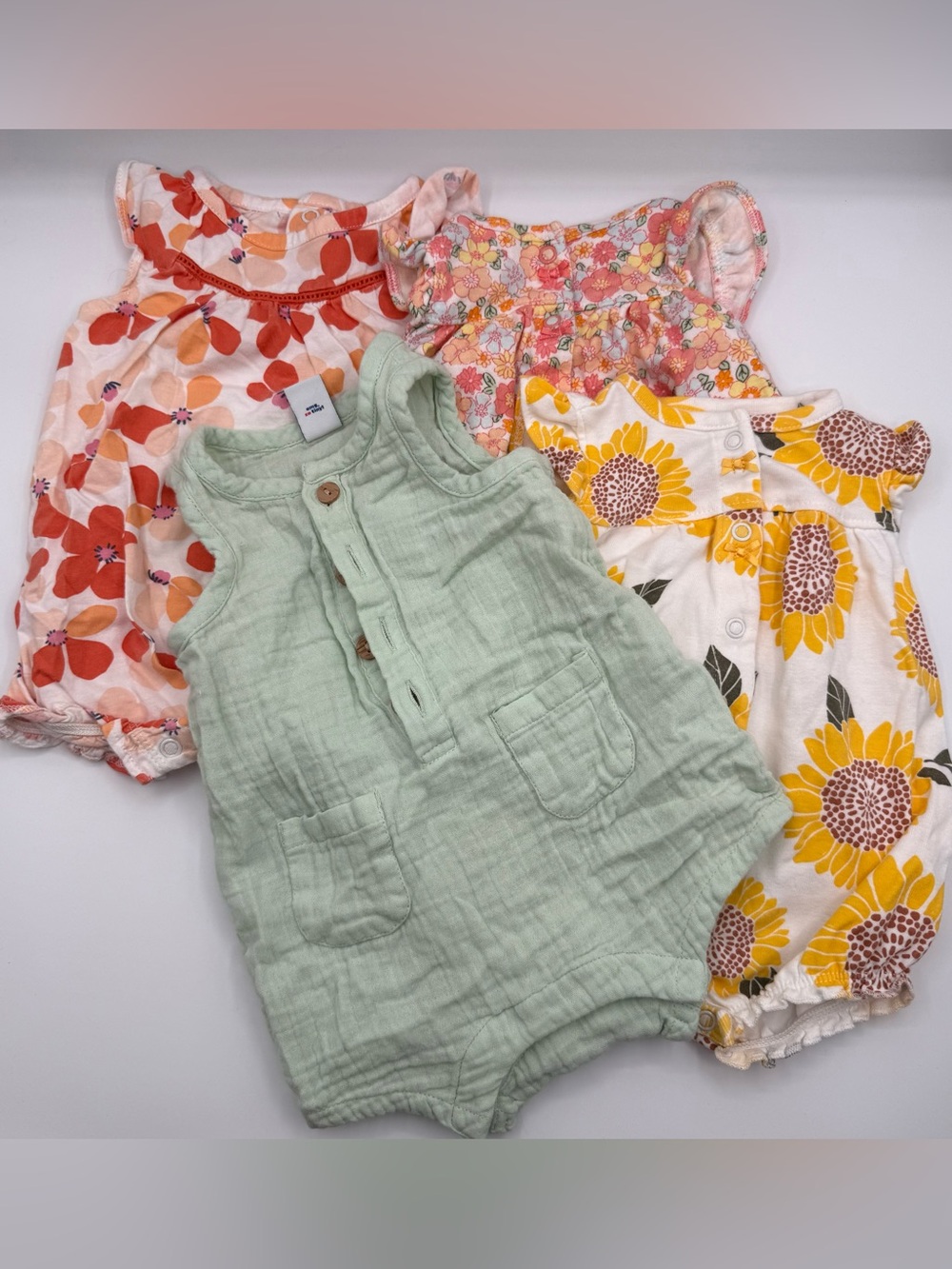 3 Month Girl Romper Bundle (4 pcs)